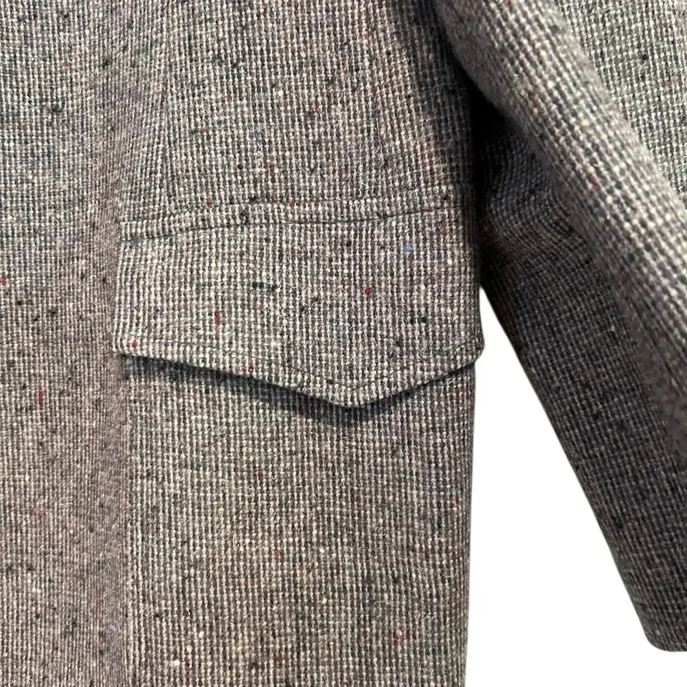 Pendleton Wool Suede Western Blazer Men’s 46R Large Gray USA Made